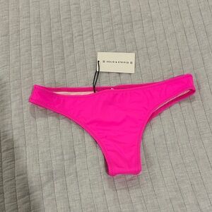 Solid & Striped Hot Pink Cheeky Bottoms